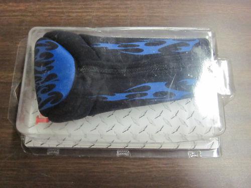 ~trick stick~ gear shift cover flames padded ~blue~ new