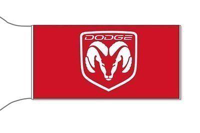 Dodge red flag banner sign 5x3 feet new!