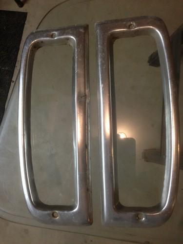 Oem 67-72 ford f100 f250 truck styleside tail light bezel rh and lh vintage
