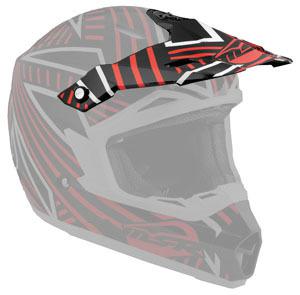 New msr helmet parts 012 assault adult, black/red, visor