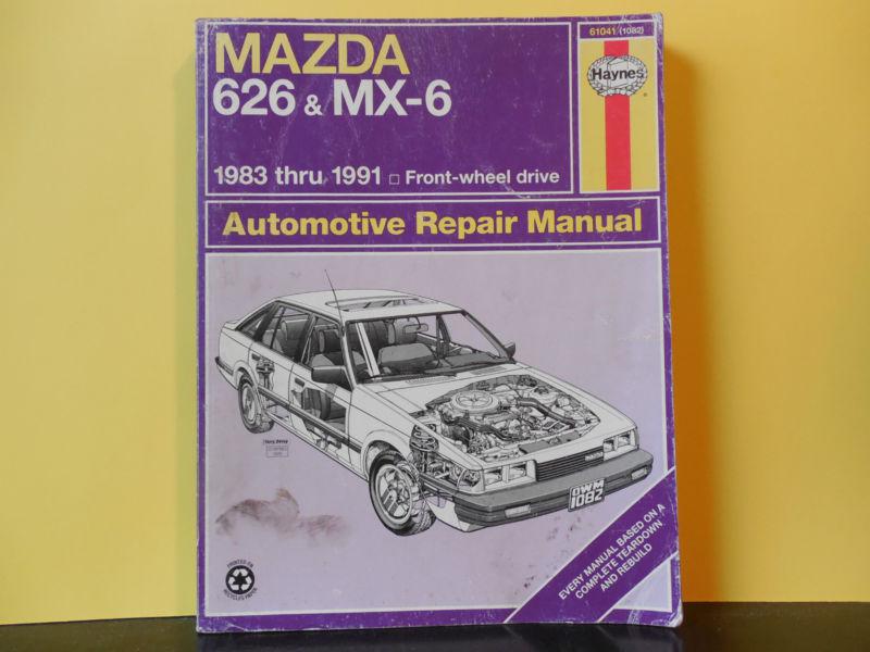 Haynes auto manual, mazda  626 & mx-6. 1983-1991