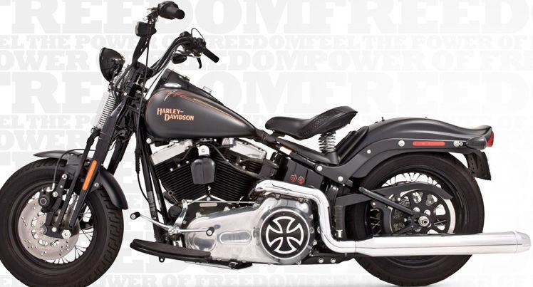Freedom performance mufflers signature slip-on chrome/chrome fxsts 2007-2013