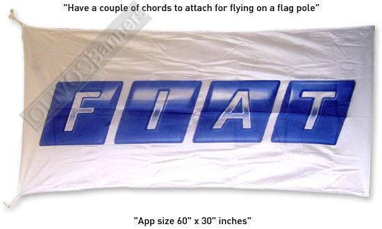 Deluxe sign new fiat spider 124 500 abarth banner flag