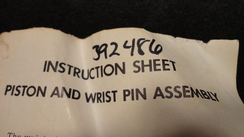 PISTON #392486 JOHNSON/EVINRUDE OMC OUTBOARD BOAT MOTOR/ENGINE COMPONENT, US $139.95, image 3