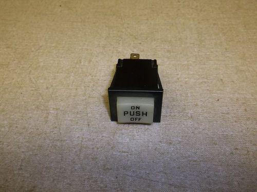 On/off push button switch neut lite 3 pole 2 amp 125 vac *free shipping*