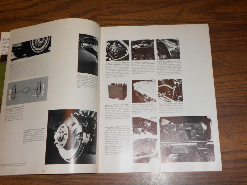Sell 1970 PONTIAC PICTURED ACCESSORIES CATALOG ORIGINAL / GTO TEMPEST