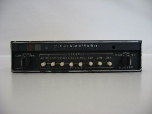 Collins amr-350 audio panel  and marker beacon receiver - certified and tagged.