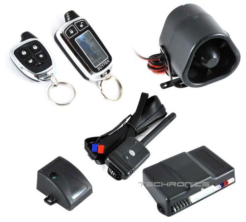 Scytek 5000rs-2w1c +2yr wnty 2 way car security alarm remote start keyless entry
