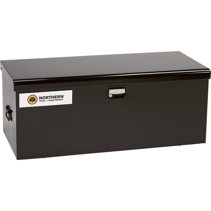 Northern tool steel truck chest storage box blk 42 3/4inlx18 1/2inwx17 1/2in h