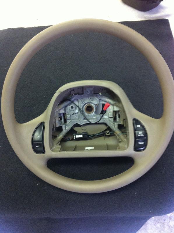 1996-04 ford lincoln mercury tan  steering wheel & cruise switches