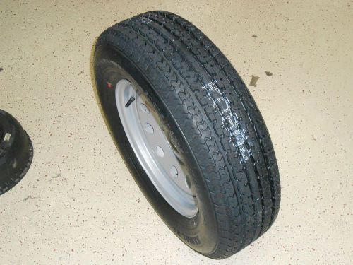 2-15" inch trailer tires &amp; wheels, 205 75 15 radial, boat, utility, car trailer