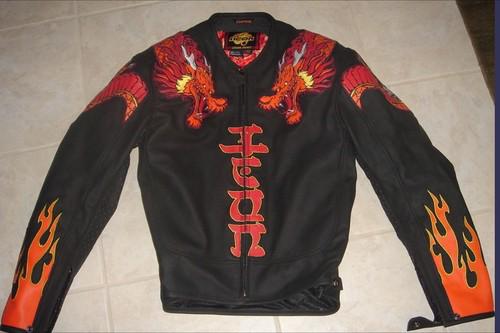 Icon leather jacket "rare legion dragon"