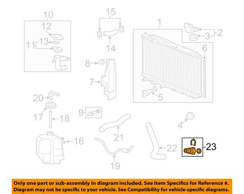 Honda oem radiator-connector 19503rnba01