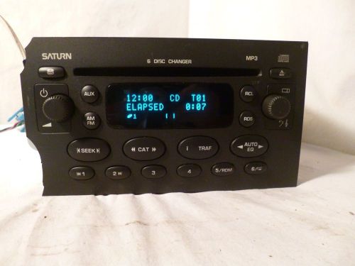 2004 2005 04 05 Saturn Vue Ion Factory Radio 6 Cd Mp3 Player 22727871 S02504, image 1