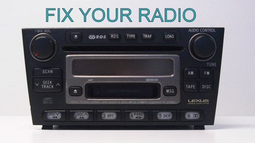 Lexus cd 6 disc radio is300 ls430 lx470 es300 es330 repair