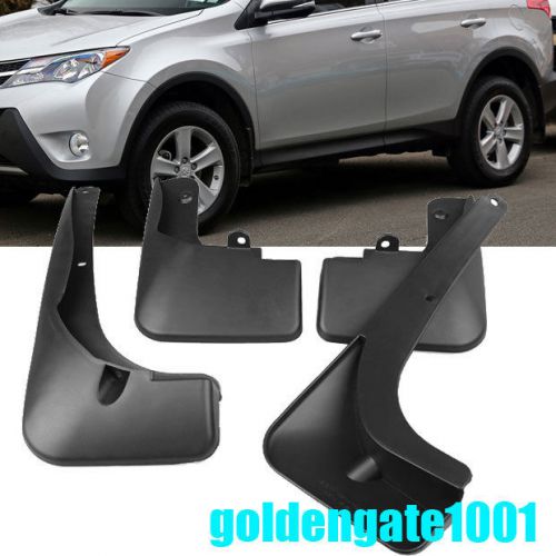 4pcs car black mud flaps splash guards fender new for toyota rav4 2014 2015 gg