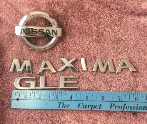 2002 2003 nissan maxima gle rear chrome emblem logo badge sign symbol set