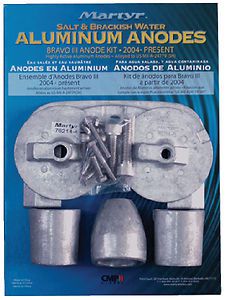 Anode kit aluminum mercruiser bravo iii 2004-present martyr cmbravo3kita