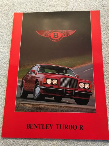 1988 england bently turbo r dealer brochure see other auctions for more brochure