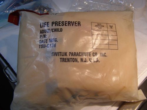 Aviation - live preserver - switlik parachute co.inc.-trenton, nj, usa