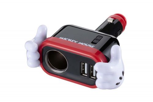 Disney mickey mouse usb socket wd-323 car accessory from japa iphone