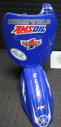 Yamaha yz250f front fender and number plate plastics fairing