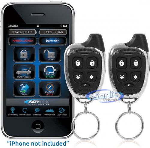 New! scytek mobilink 5000 smartphone integration remote start car alarm system
