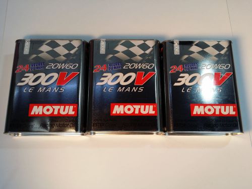 Uc392 104245 motul 300v 20w-60  le mans engine oil 3pk. (6 liters)