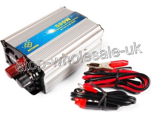 New 500W DC 12V to AC 220V Adapter with Travel Adaptor Car Power Inverter NRC001, US $29.95, image 1