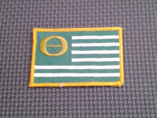Vintage ecology flag patch green hipster clothing jeans or jacket accessory nos