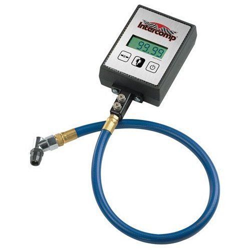 Intercomp digital 100psi air pressure gauge 20&#034; hose backlit longacre joes imca