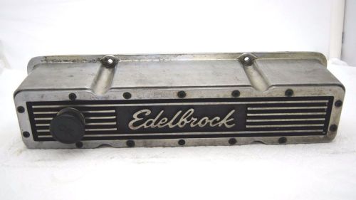 Edelbrock chevy aluminium valve cover 19 3/4" l, 4 15/16" w, 4 7/16" h ~46348~