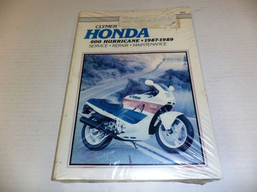 Genuine honda owner's manual 600 hurricane 1987-1989
