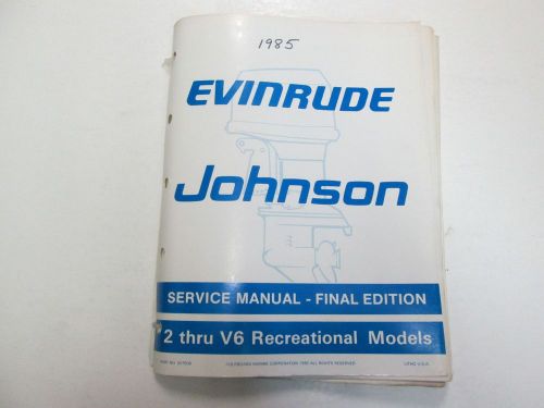 1985 omc electrical wiring diagram service manual loose leaf factory oem book 85