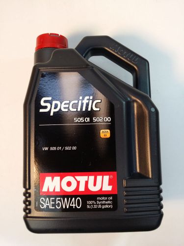 101575 motul 5w40 5 ltr specific vw,audi 505 01/502 00 covers earlier approvals