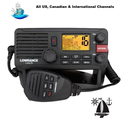 Lowrance link-5 ultra-rugged waterproof dsc vhf compact fixed radio: affordable