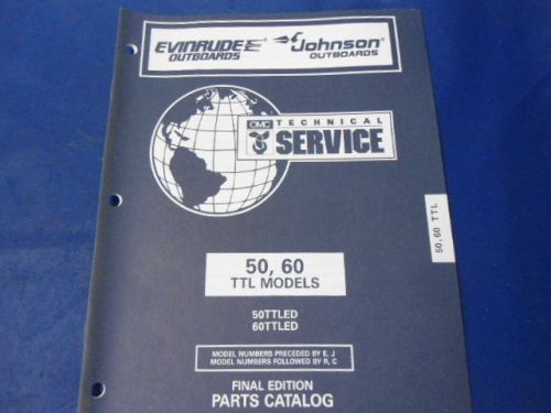 1996 evinrude johnson parts catalog , 50, 60 ttl models