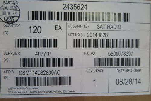 (120)sirius satellite radio modules 2435624