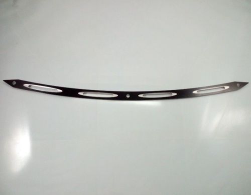 Black slotted windshield trim 2014 - up harley electra street tri glide touring