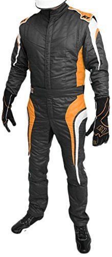 K1 race gear gt nomex racing fire suit (sfi 3.2a/5) (orange medium/large)