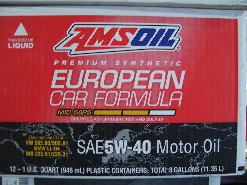 Full case of synthetic motor oil sae 5w-40 bmw, mercedes, renault,vw, porsche