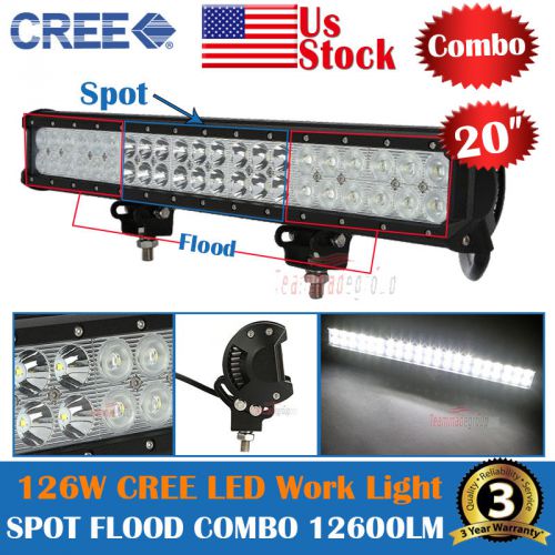Sell 20INCH 126W CREE LED WORK LIGHT BAR COMBO SPOT FLOOD OFFROAD