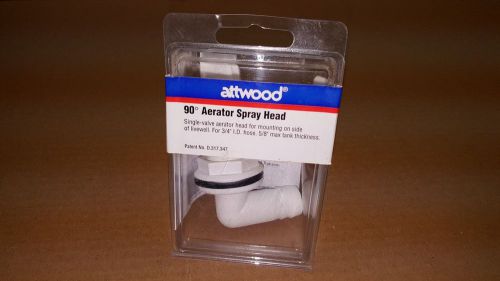 Attwood marine 4125-7 aerator spray head 90 degree 4123 single value 3/4 id new