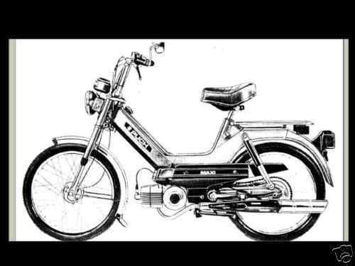 Puch scooter service &amp; parts manuals 250pg w/ maxi sport newport magnum maxiluxe