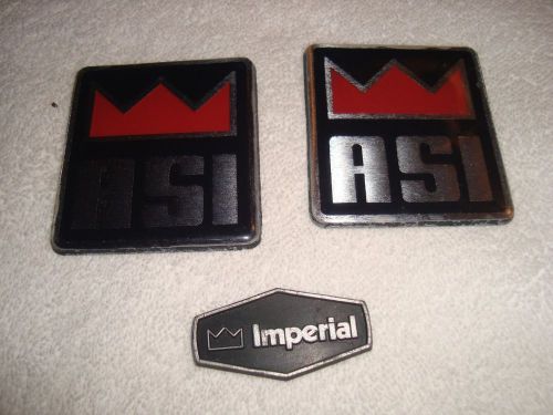 Imperial boat asi marine metal emblem decal sticker plate replacement part