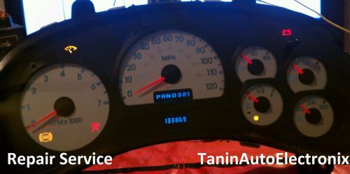 Repair service 2003, 2004, 2005, 2006 chevrolet trailblazer speedometer gauge