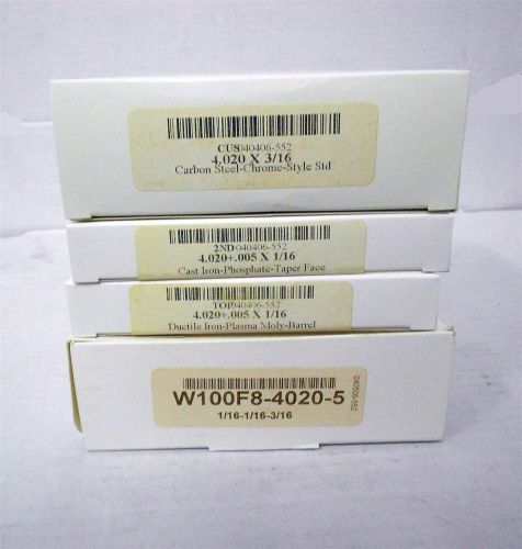 Wiseco w100f8-4020-5 ring set 4.020" +.005" 1/16 1/16 3/16 std oil 8 cyl set