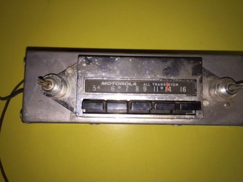 Motorola vintage all transistor chrome face car radio