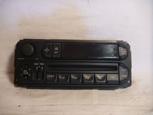 02-07 dodge chrysler radio cd face plate p56038589an vf270