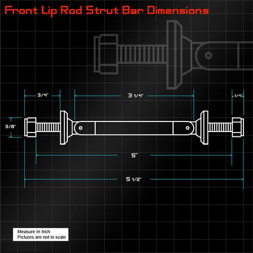 REAL CARBON FIBER OVERLAY JDM RACING LIGHT WEIGHT ALUMINUM FRONT ROD STRUT BARS, US $19.99, image 3